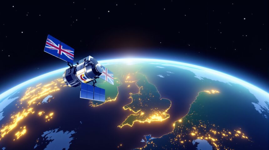 UK space security satellite illustration